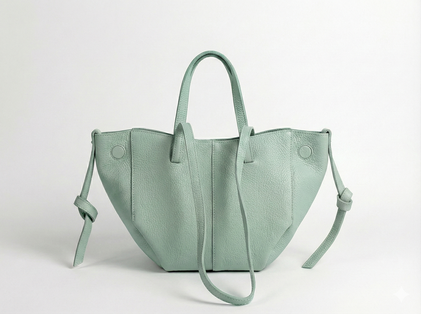 Soft Handbag and Crossbody Bag in Genuine Dollar Leather - Made in Italy - Art. 24049