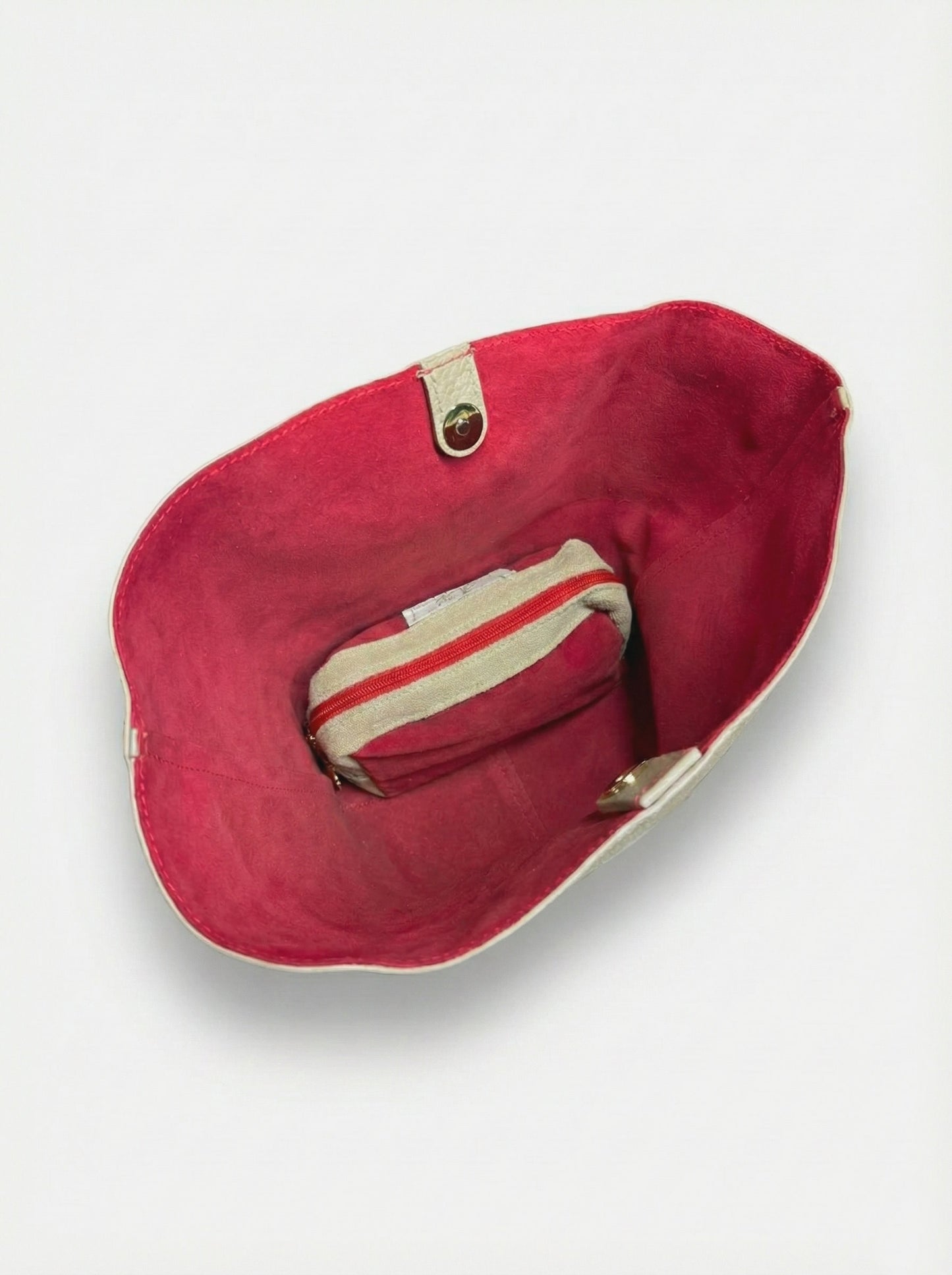 Soft Crossbody Bag in Genuine Suede Leather - Made in Italy - Art. 26009