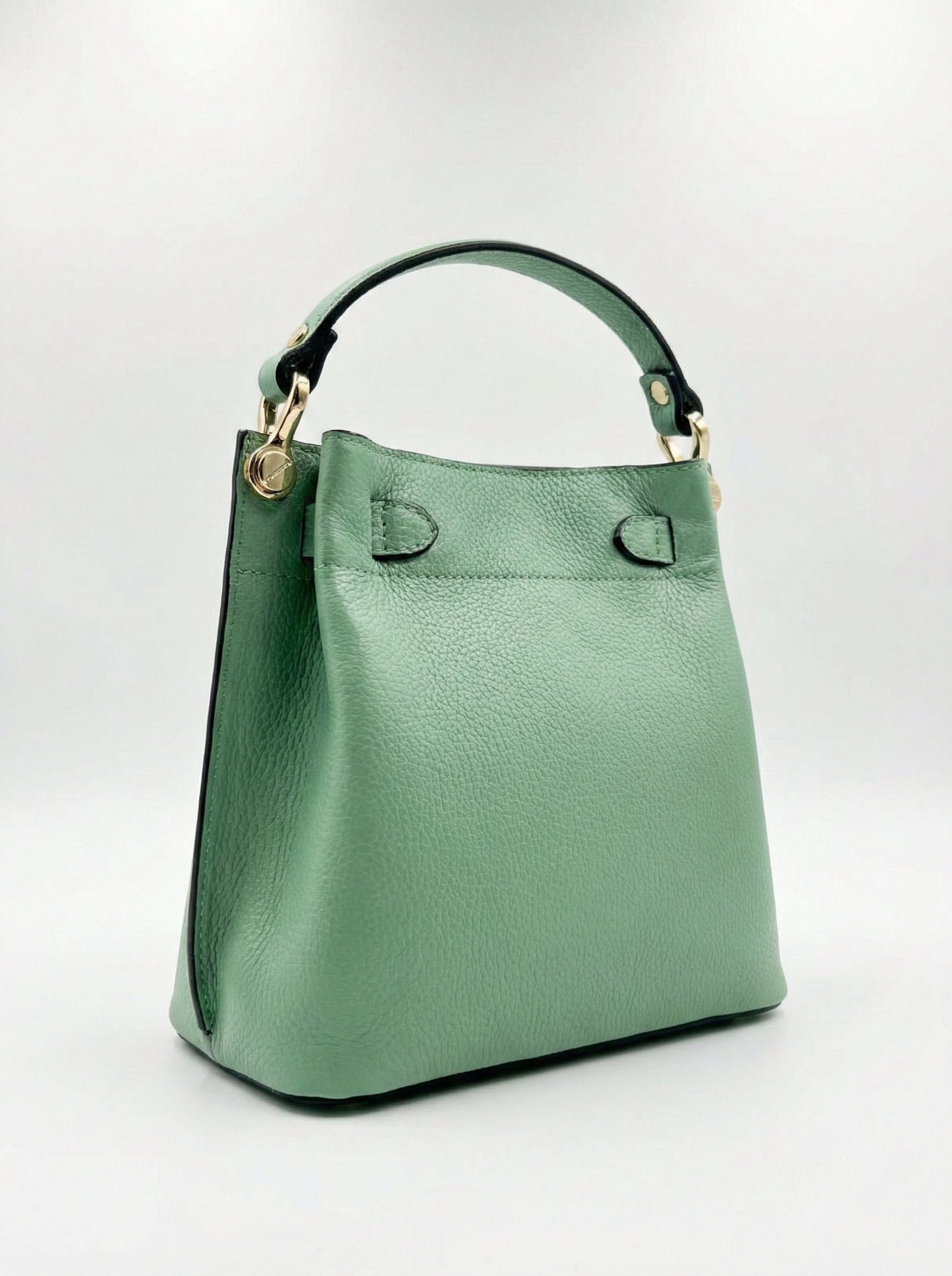 Structured Handbag in Genuine Dollaro Leather - Made in Italy - Made in Italy - Art. 26046