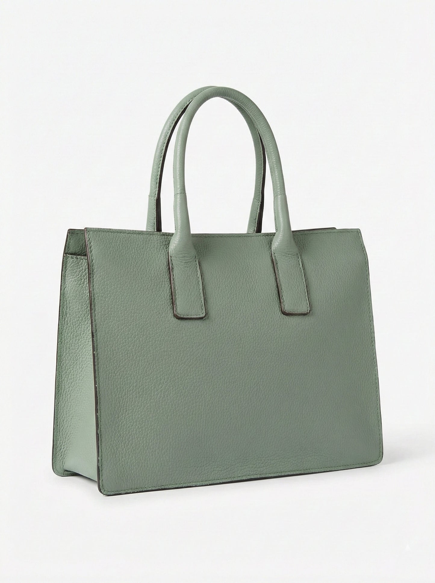 Structured Shoulder Bag in Genuine Dollaro Leather - Made in Italy - Art. 26045