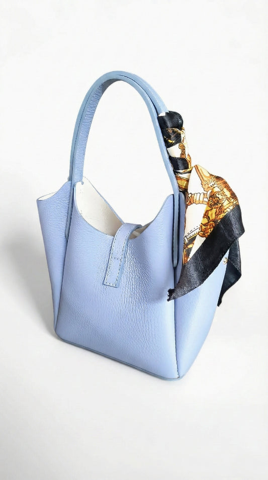 Soft Handbag in Genuine Dollar Leather - Made in Italy - Art. 26018
