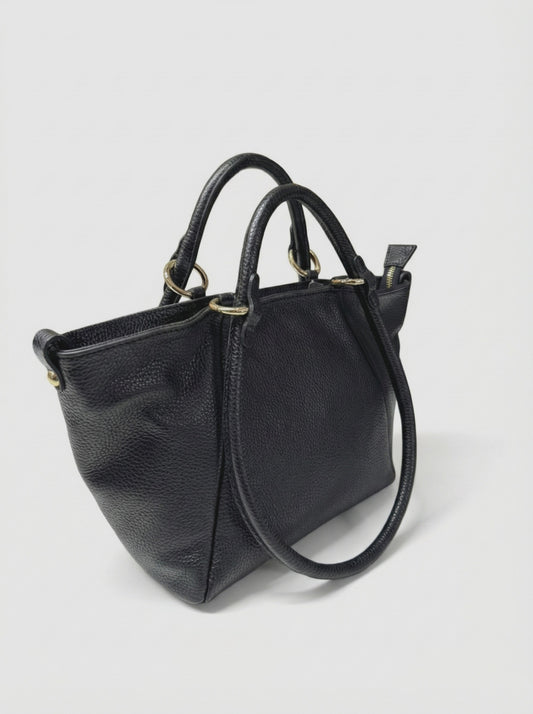 Soft Handbag and Crossbody bag in Genuine Dollar Leather - Made in Italy - Art. 26014