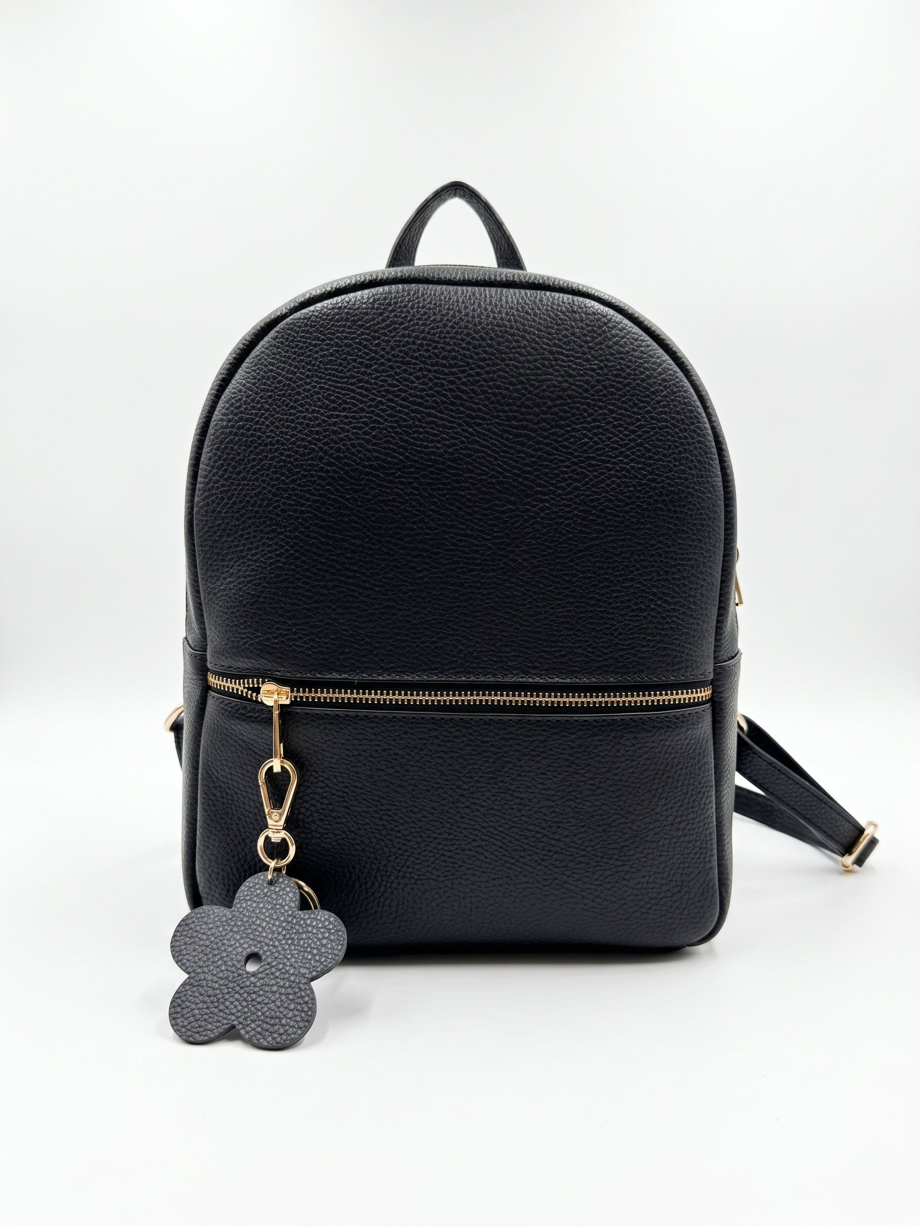 Soft Backpack in Genuine Dollaro Leather - Made in Italy