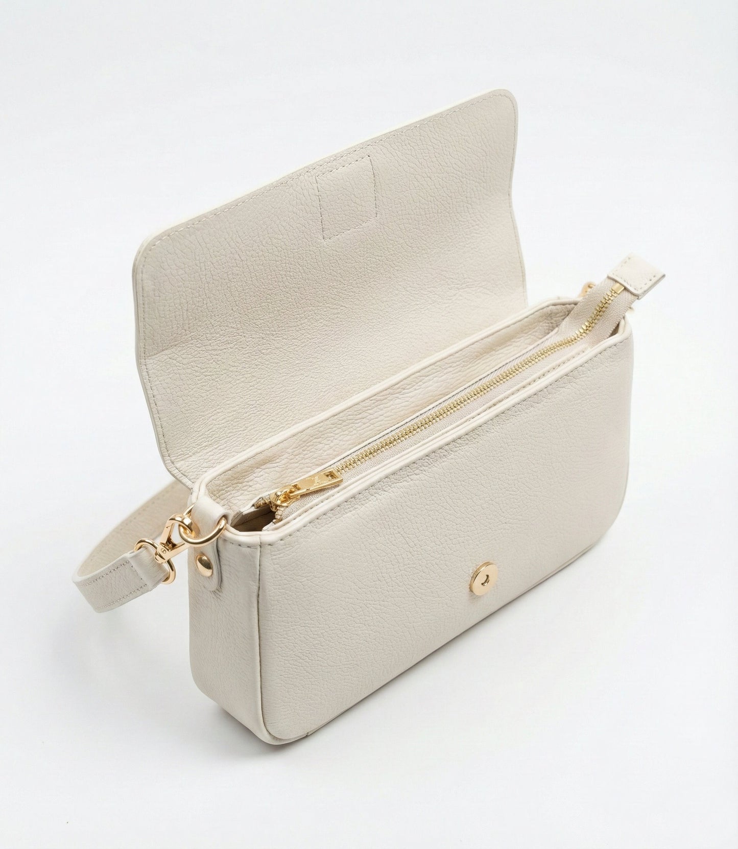 Structured Crossbody Bag in Genuine Dollaro Leather - Made in Italy - Art. 26040