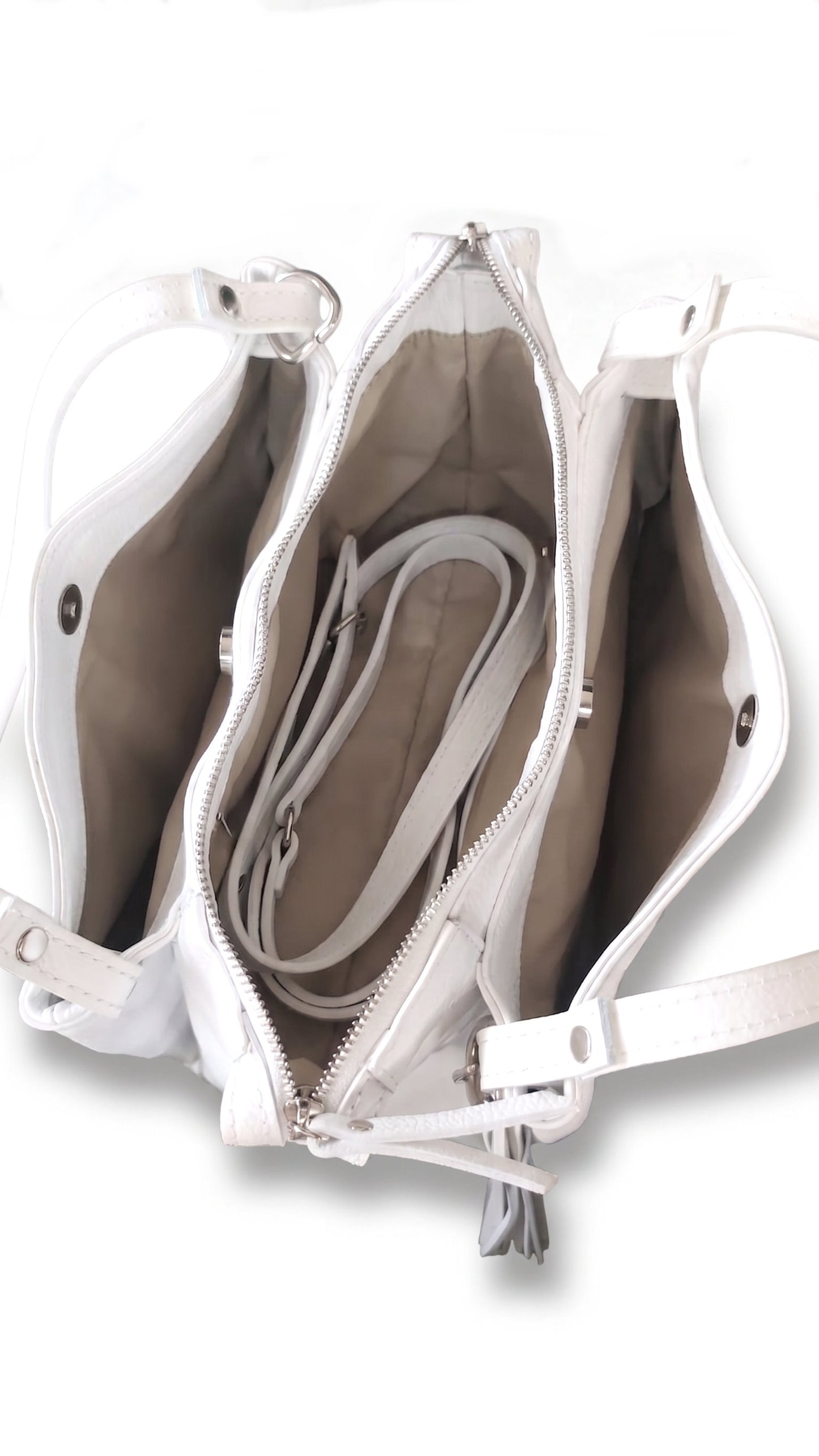 Soft Handbag in Genuine Dollaro Leather - Made in Italy - Art. 26091