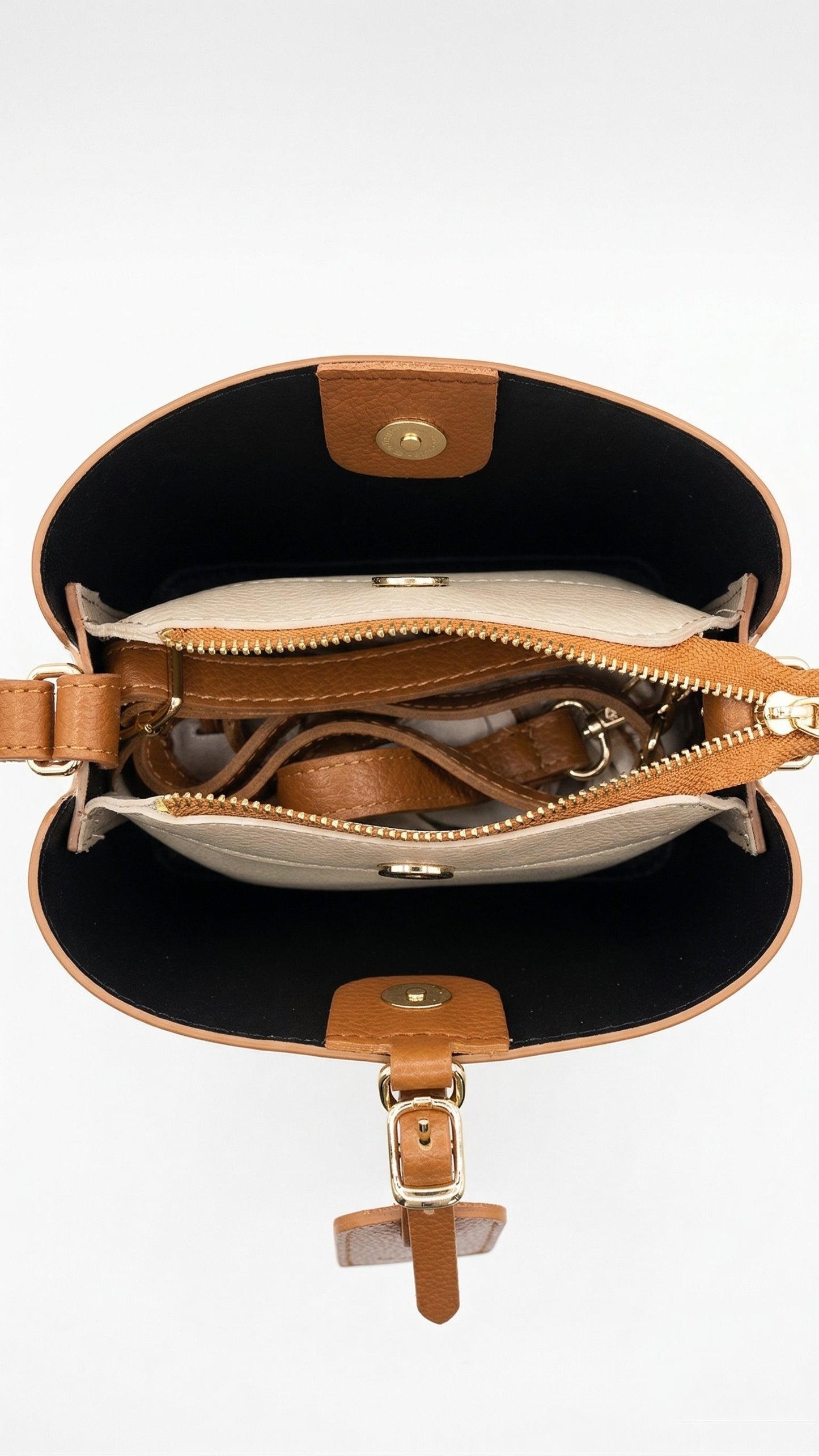 Structured Handbag in Genuine Dollaro Leather - Made in Italy - Art. 26083