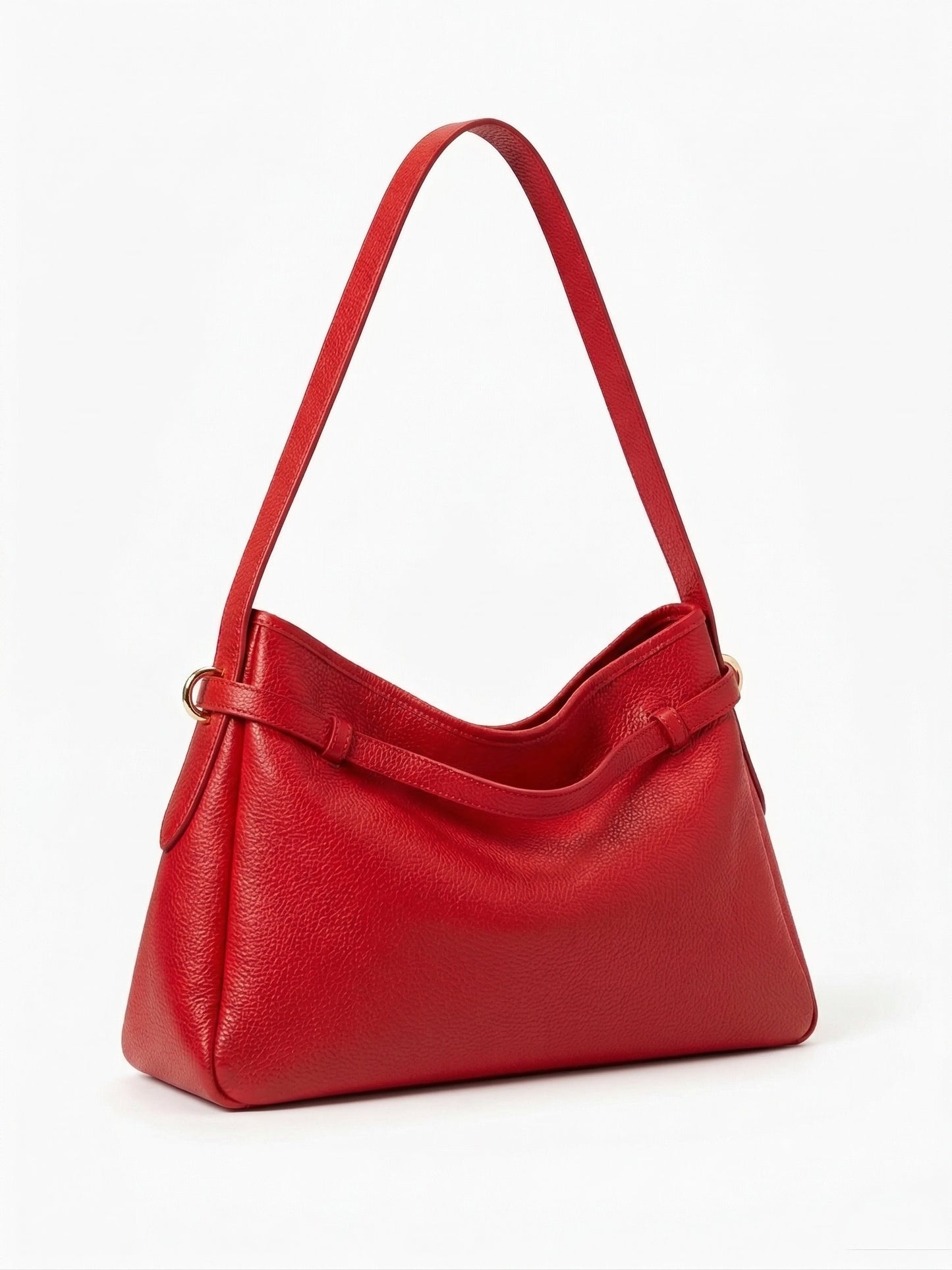 Soft Shoulder Bag in Genuine Dollaro Leather - Made in Italy - Art. 26084
