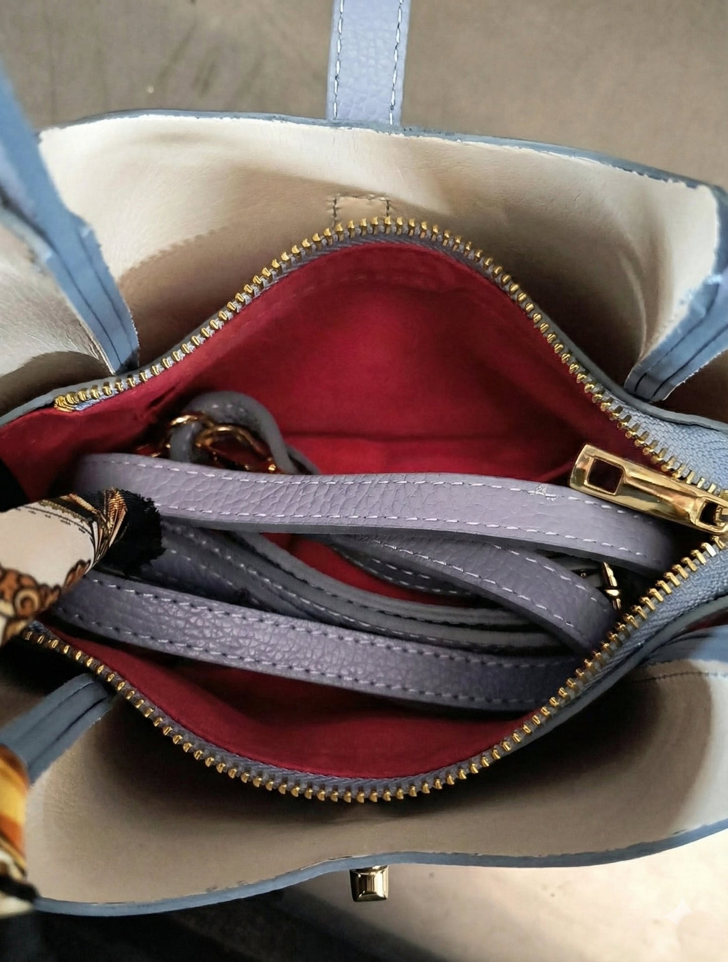 Soft Handbag in Genuine Dollar Leather - Made in Italy - Art. 26018