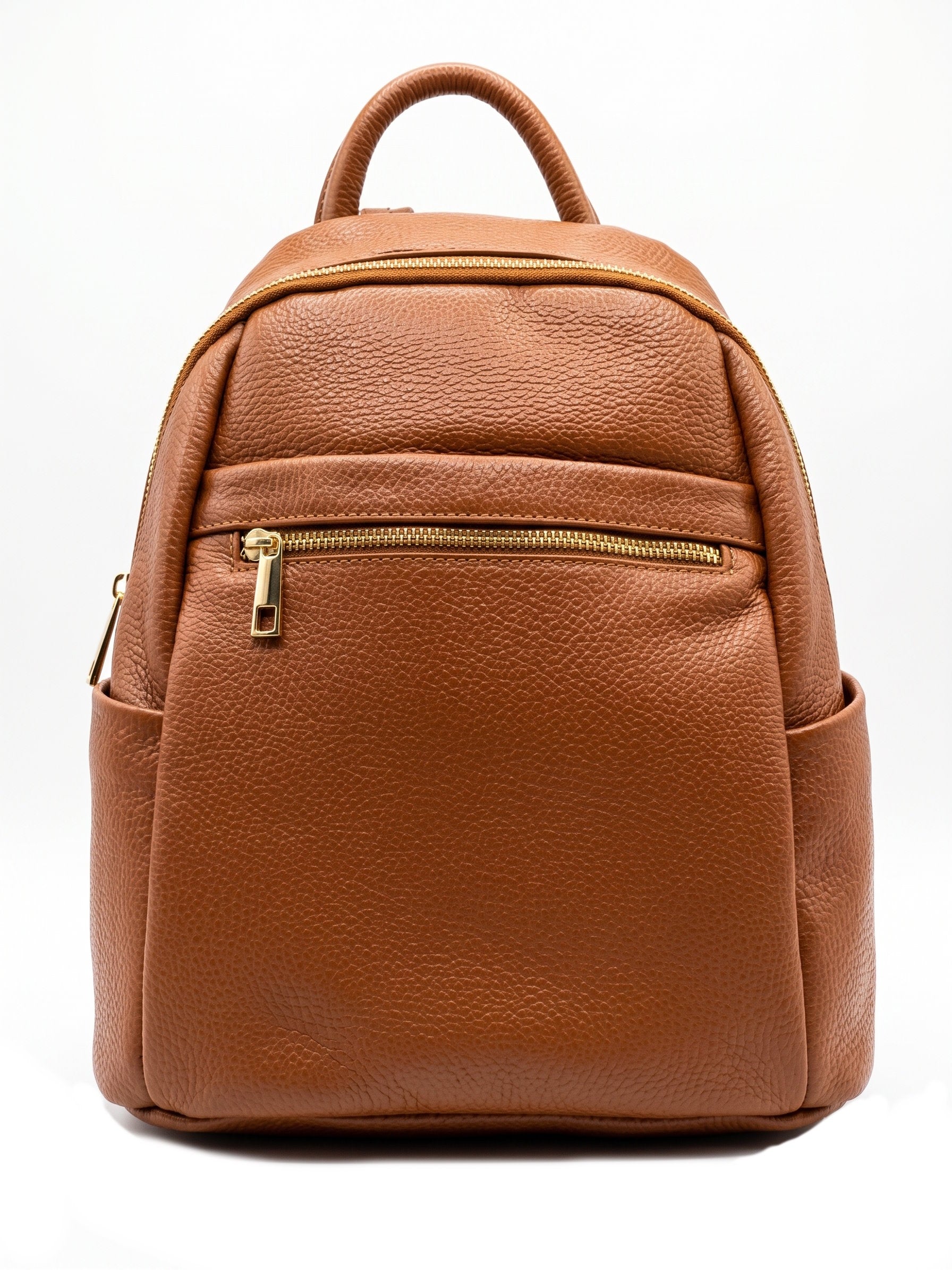 Soft Backpack in Genuine Dollaro Leather - Made in Italy