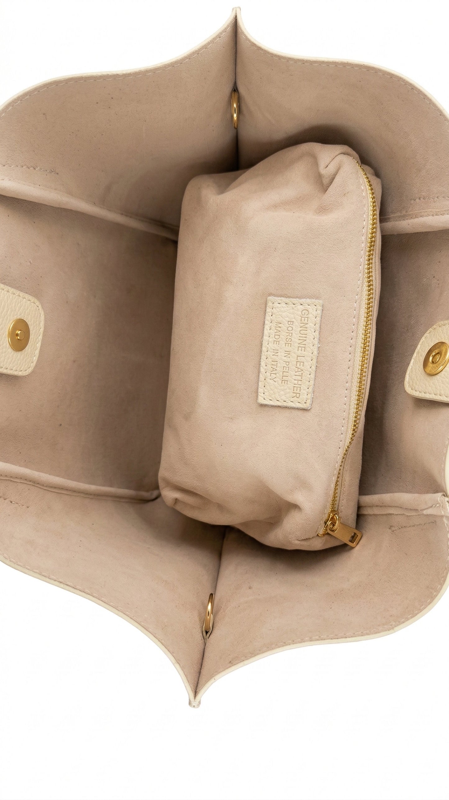 Soft Shoulder Bag in Genuine Dollaro Leather - Made in Italy - Art. 26062