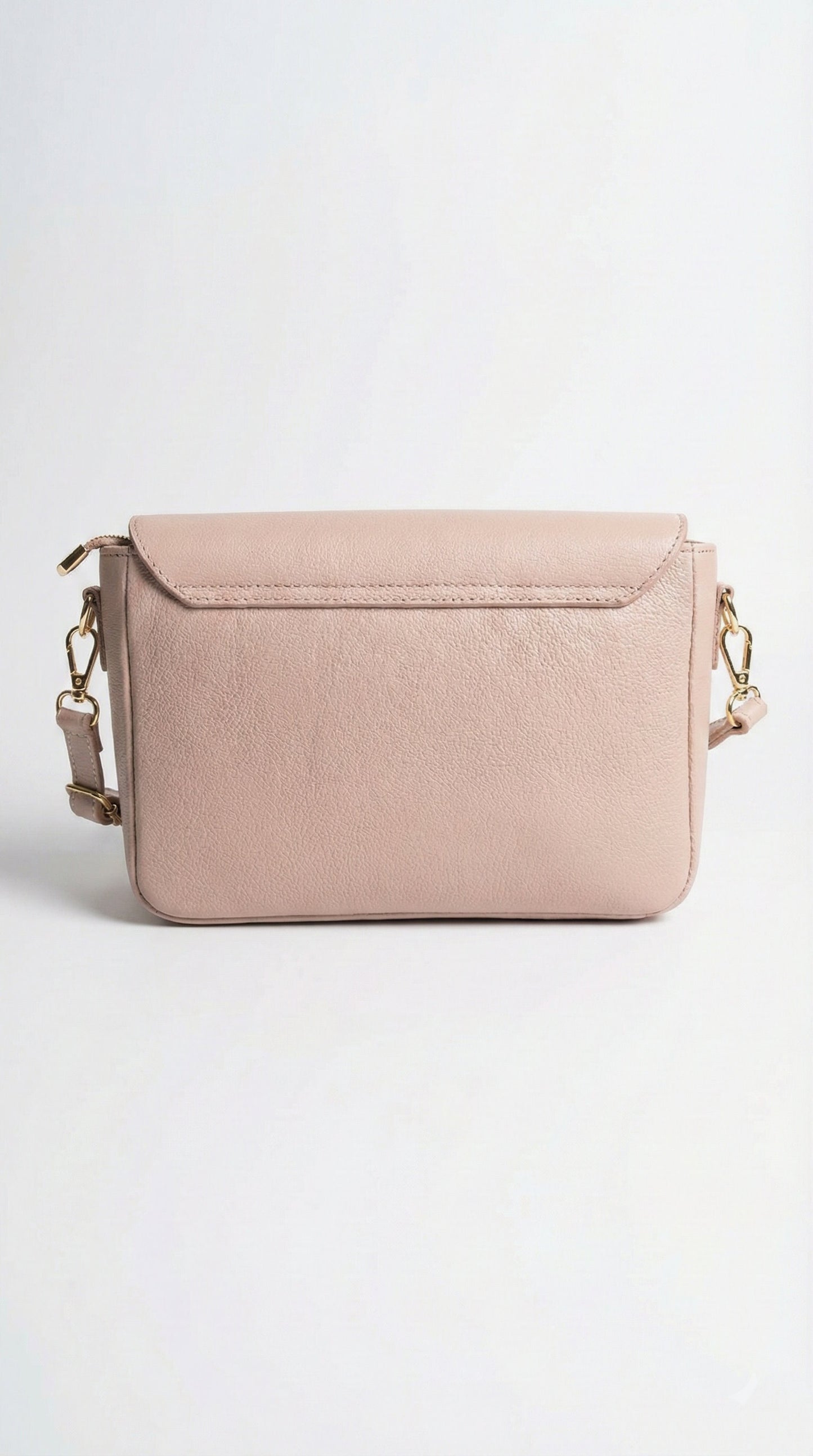 Structured Crossbody Bag in Genuine Dollaro Leather - Made in Italy - Art. 26039