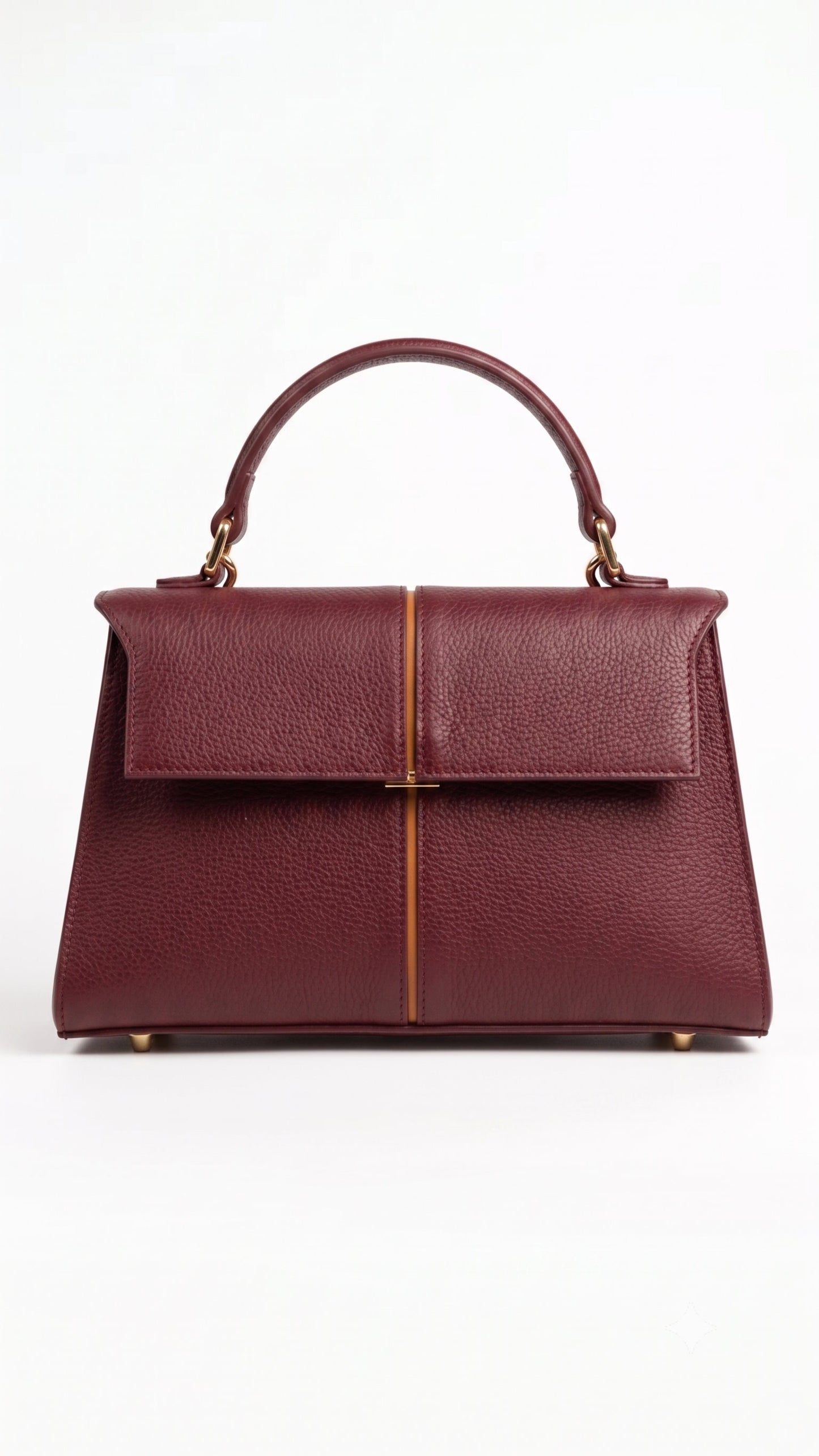 Structured Handbag in Genuine Dollaro Leather - Made in Italy - Art. 26117
