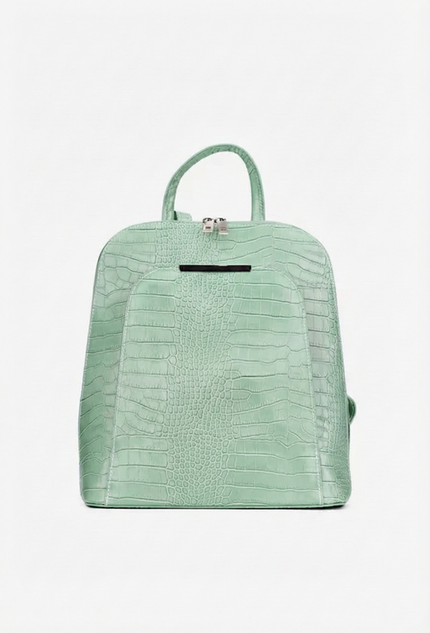 Structured Backpack in Genuine Croco Leather - Made in Italy - Art. 25355