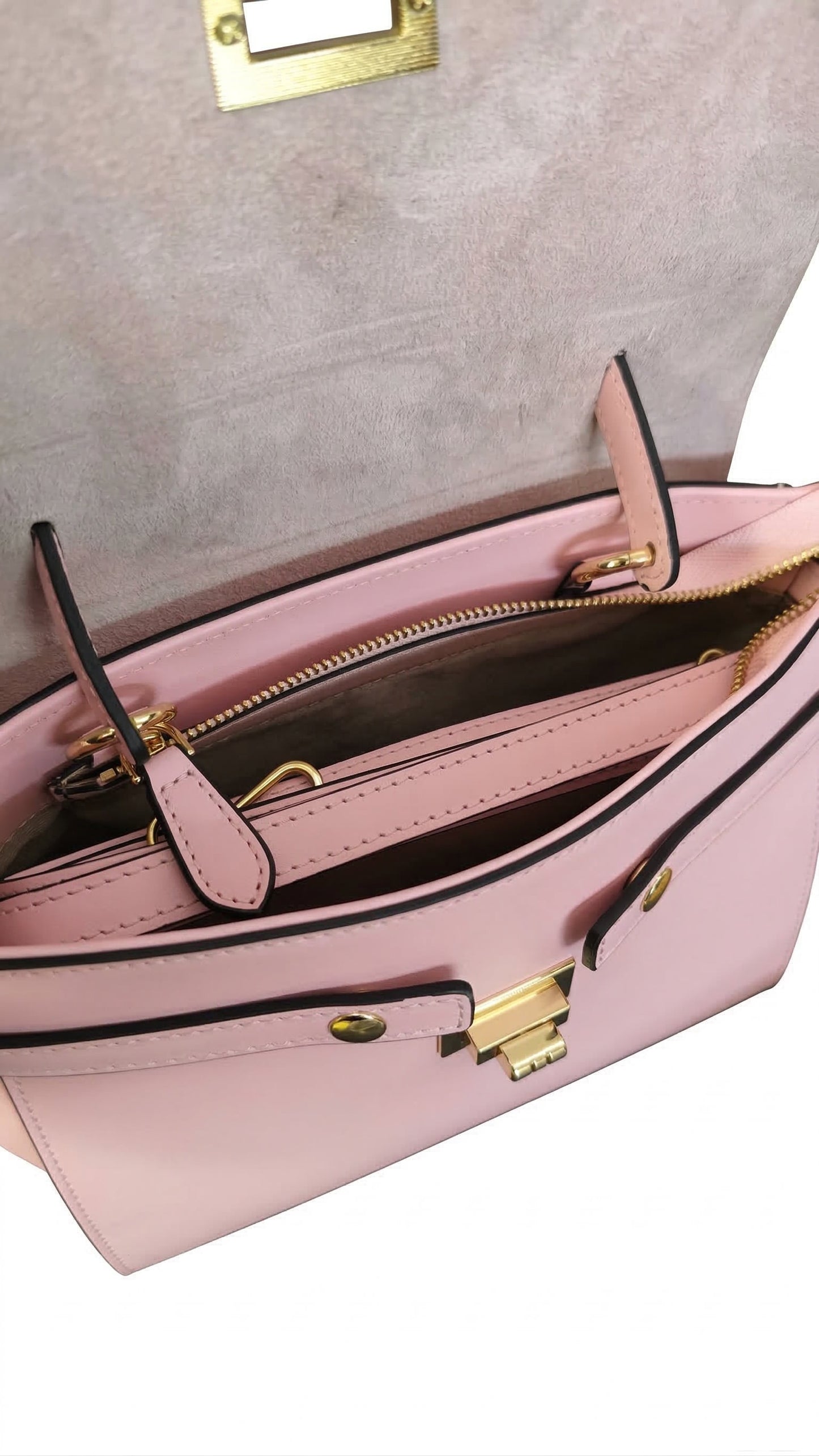 Structured Handbag in Genuine Ruga Leather - Made in Italy - Art. 26110