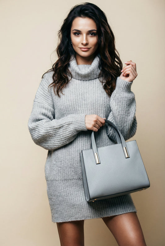 Structured Handbag in Genuine Palmellato Leather - Made in Italy - Art. 26056