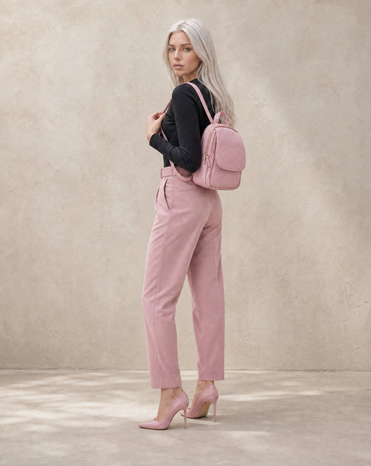 Soft Backpack in Genuine Dollaro Leather - Made in Italy - Art. 26111