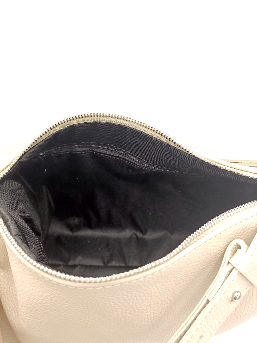 Genuine leather shoulder bag made in Italy