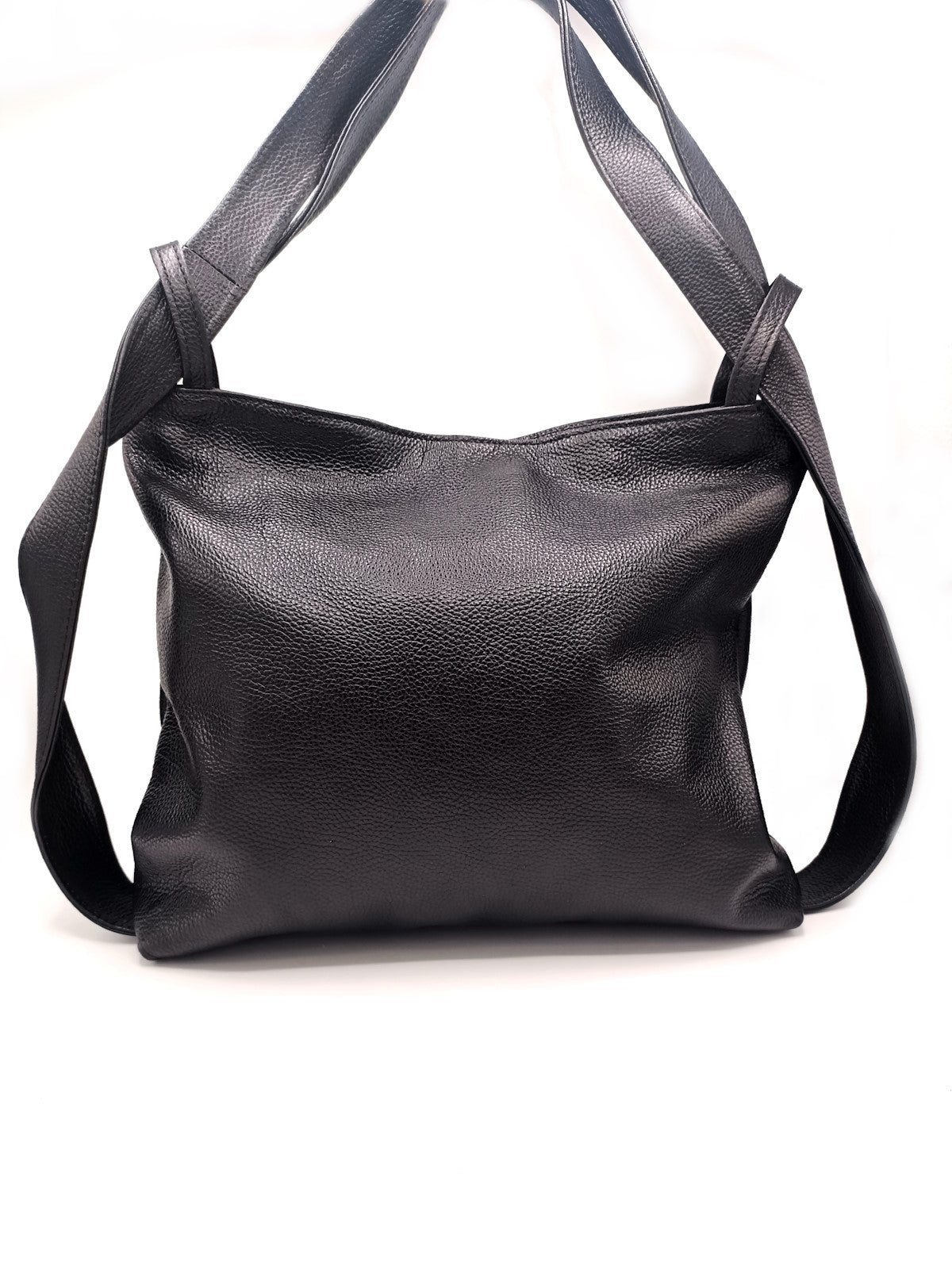 Genuine leather shoulder bag Made in Italy