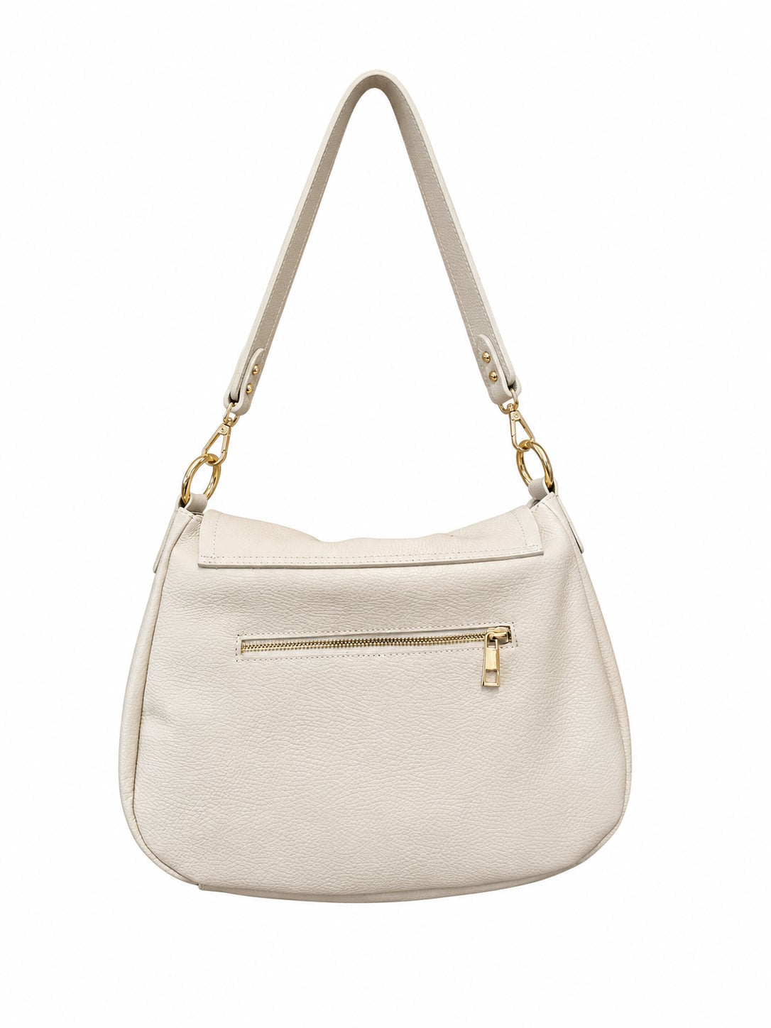 Soft Shoulder Bag in Genuine Dollaro Leather - Made in Italy - Art. 26164