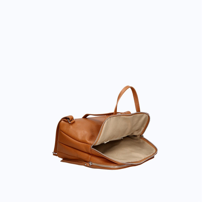 Genuine leather backpack made in Italy