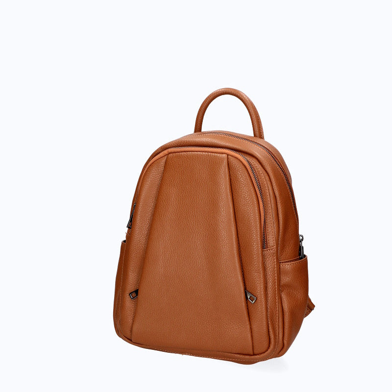 Genuine leather backpack made in Italy