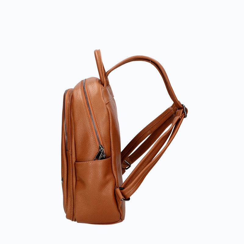 Genuine leather backpack made in Italy