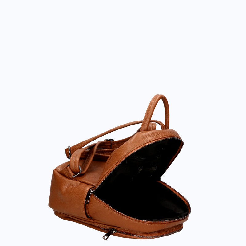 Genuine leather backpack made in Italy