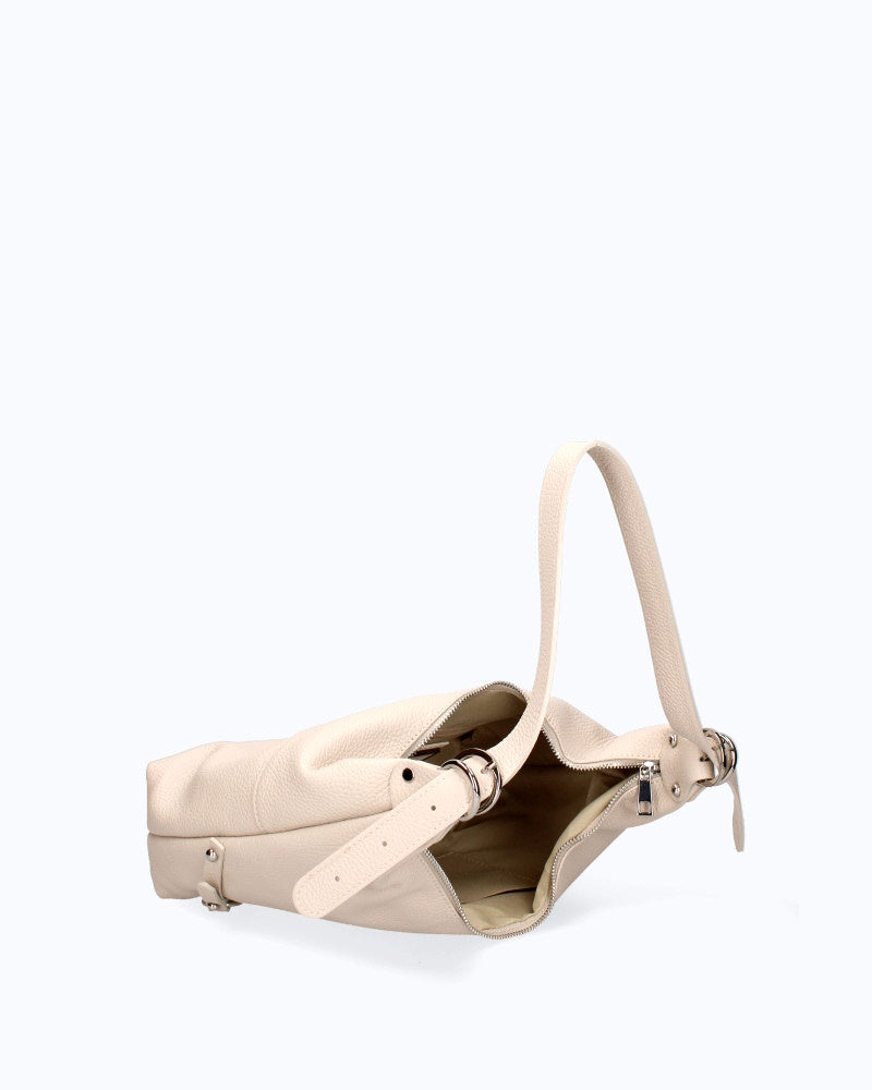 Genuine leather shoulder bag made in Italy