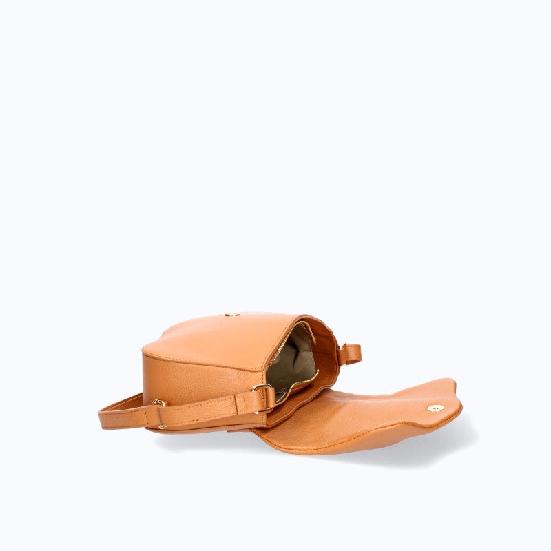 Genuine leather shoulder bag made in Italy