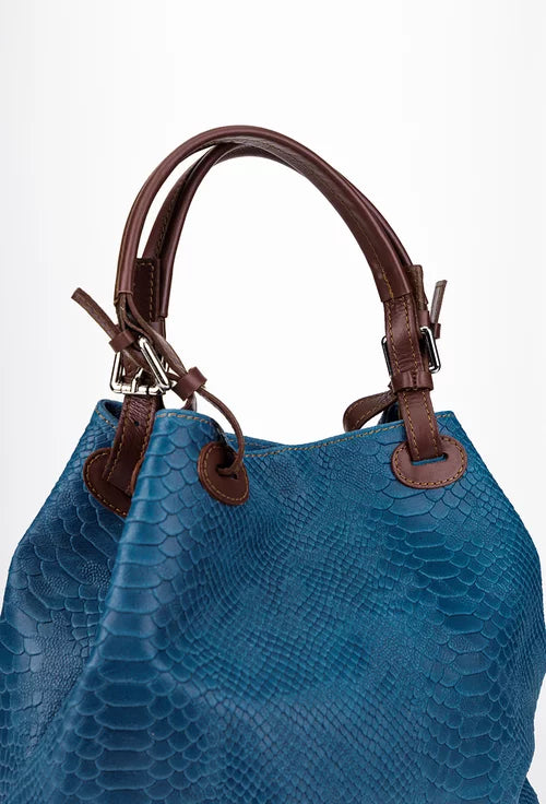 Genuine leather handbag made in Italy