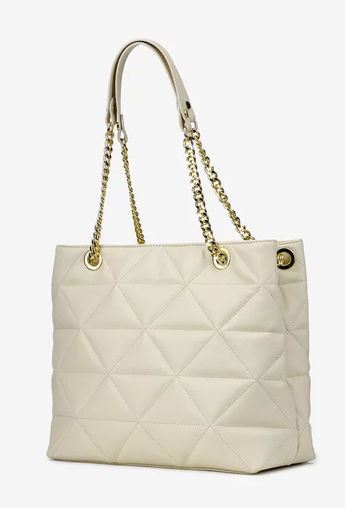 Genuine leather shoulder bag made in Italy