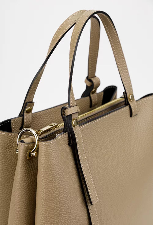 Genuine leather handbag made in Italy