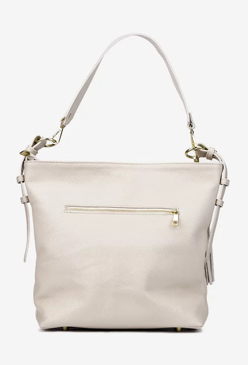 Genuine leather shoulder bag made in Italy