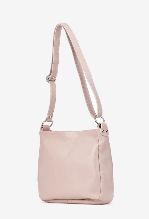 Genuine leather shoulder bag made in Italy