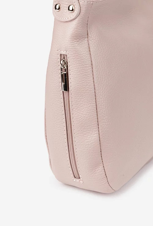 Genuine leather shoulder bag made in Italy