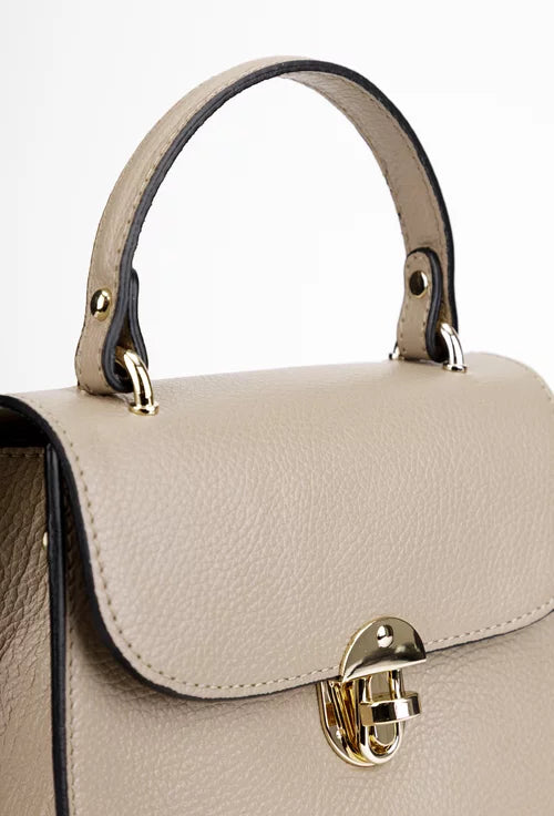 Genuine leather handbag made in Italy