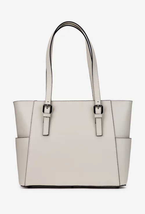 Genuine leather shoulder bag made in Italy