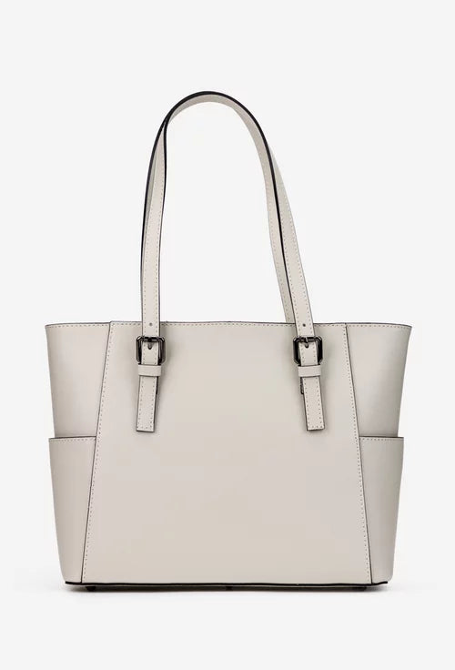 Genuine leather shoulder bag made in Italy