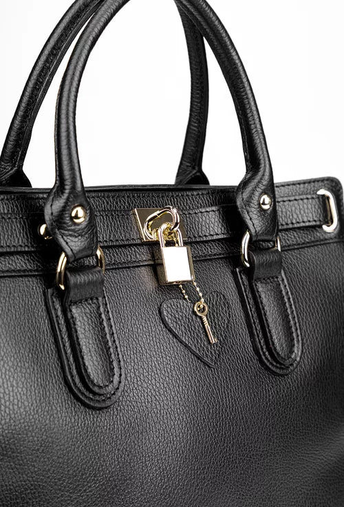 Geniune leather handbag made in Italy