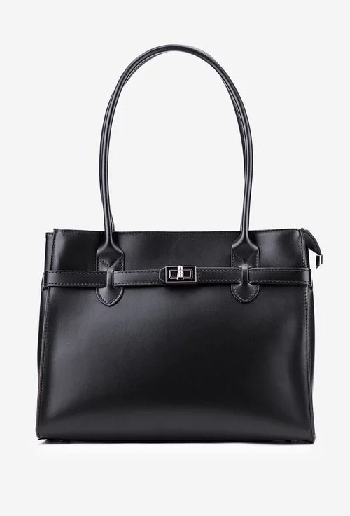 Structured Crossbody Bag in Genuine Dollar Leather - Made in Italy - Art. 25388