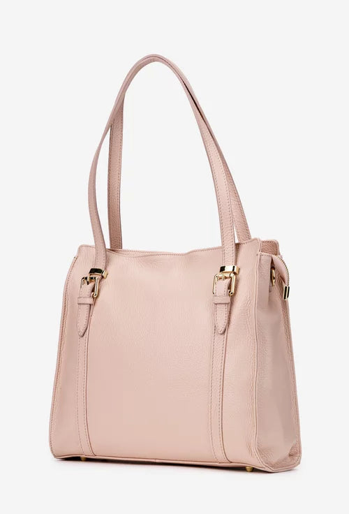 Genuine leather shoulder bag made in Italy