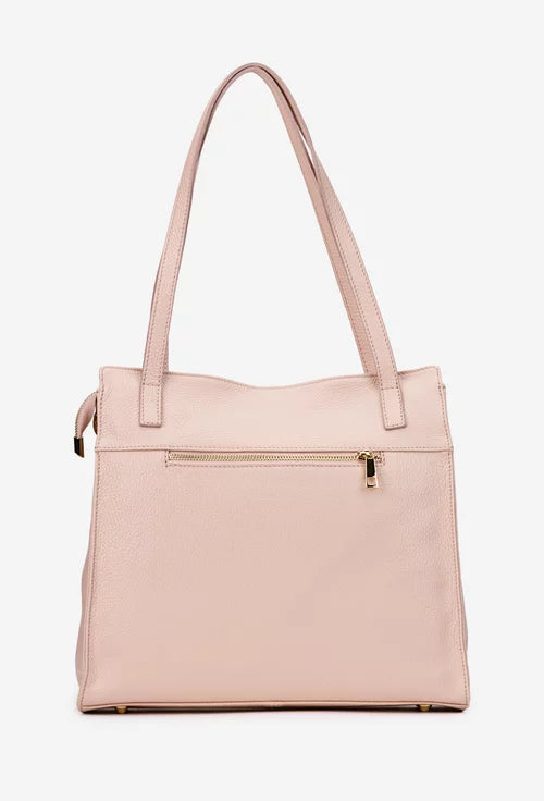 Genuine leather shoulder bag made in Italy