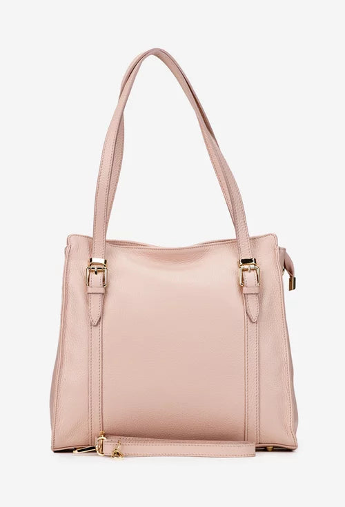 Genuine leather shoulder bag made in Italy
