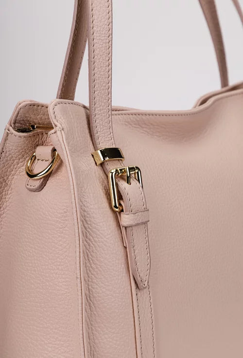 Genuine leather shoulder bag made in Italy