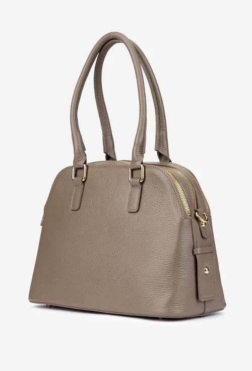 Structured Handbag in Genuine Dollar leather - Made in Italy - Art. 25403