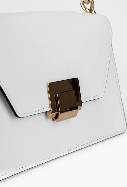 Genuine leather shoulder bag made in Italy