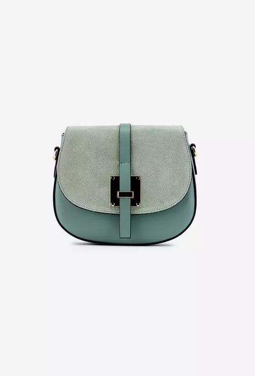 Genuine leather shoulder bag made in Italy