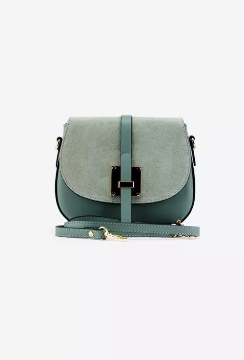 Genuine leather shoulder bag made in Italy