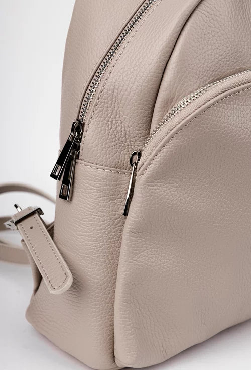 Genuine leather backpack made in Italy