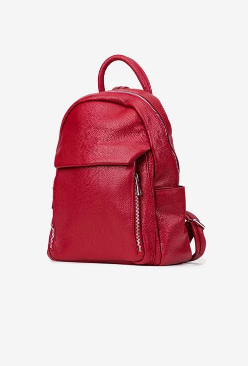 Soft Backpack in Genuine Dollar Leather - Made in Italy - Art. 25405
